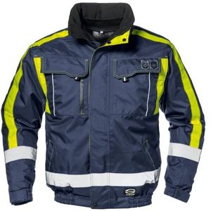Sir Safety System MC4724QNM ""Contender"" jas, blauw/geel, maat M