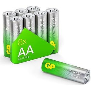 AA batterij GP Alkaline Super 1,5V 8 stuks