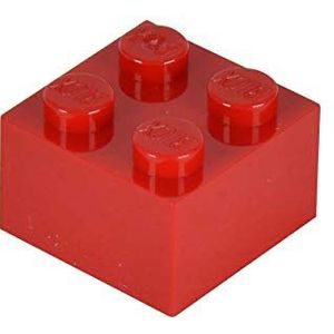 Simba 104114111 Blox, 100 rode bouwstenen voor kinderen vanaf 3 jaar, 4 stenen, inclusief doos, hoge kwaliteit, volledig compatibel met vele andere fabrikanten