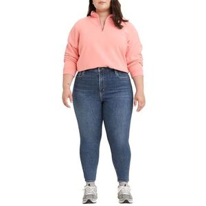 Levi's Plus Mile High Super Skinny Jeans dames,Dark Indigo - Worn In,18 M