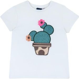 Chicco T-Shirt Met Korte Mouwen meisjes, Bianco, 6A, Design in Italië
