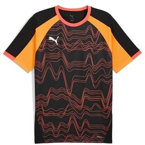 PUMA - IndividualLIGA Graphic - Voetbalkleding - Zwart/Rood - 100% Gerecycled Materiaal, DryCELL Technologie