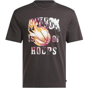 Reebok GS Basketball ON Fire Tee, Washed Black, L