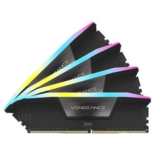 CORSAIR - VENGEANCE RGB - RAM Geheugen - Zwart - 96GB (4x24GB) - 6000MHz CL30 - Intel XMP iCUE Compatibel