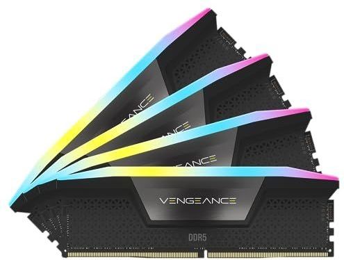 CORSAIR - VENGEANCE RGB - RAM Geheugen - Zwart - 96GB (4x24GB) - 6000MHz CL30 - Intel XMP iCUE Compatibel