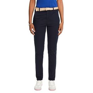 ESPRIT Dames 993EE1B312 broek, 400/NAVY, 30/34, 400/marineblauw, 30W x 34L