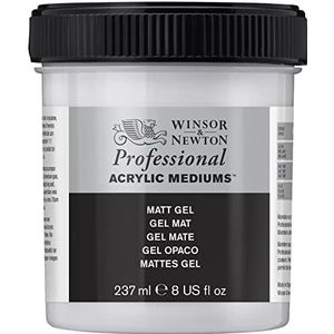 Winsor & Newton 3040915 Professionele acrylverf Matt Gel, hoge dekking, kunstenaarskwaliteit, lichtecht - 237ml Pot, Matte Gel