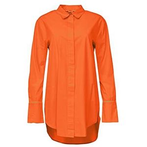 ESPRIT Oversized hemdblouse, 635/oranje-rood, XXS