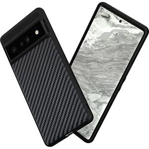 RHINOSHIELD Case Compatible with [Google Pixel 6 Pro] | SolidSuit - Shock Absorbent Slim Design Protective Cover with Premium Matte Finish 3.5M / 11ft Drop Protection - Carbon Fiber