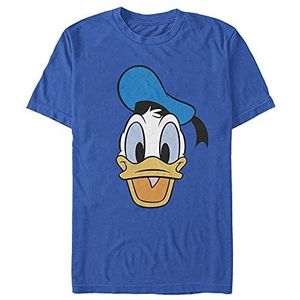 Disney Classic Mickey - Big Face Donald Unisex Crew neck T-Shirt Bright blue L