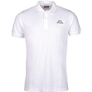 Kappa Peleot Poloshirt voor heren, wit, normaal, wit, 6XL