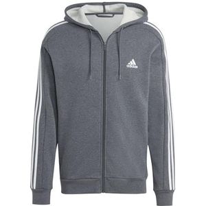 adidas Heren Essentials French Terry 3-strepen Full-Zip Hoodie Sweatshirt (pak van 1)