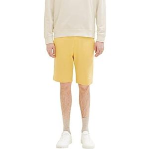 TOM TAILOR Heren 1036329 Bermuda Sweatpants Shorts, 16719-Corn Yellow, S, 16719 - Corn Yellow, S