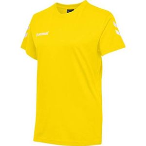 Hummel Dames Hmlgo Cotton T-shirts, Sports Yellow, S EU