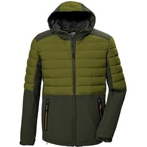 killtec heren Gewatteerd jack/functioneel jack met capuchon KOW 3 MN JCKT, dark moss, M, 41831-000