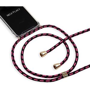 NECKLACY Mobiele telefoonketting mobiele telefoon om om te hangen - voor Samsung Galaxy S9 - Case/telefoonhoes met koord om om te hangen - Lanyard hals met koord - Smartphone Necklace, Pink Infusion