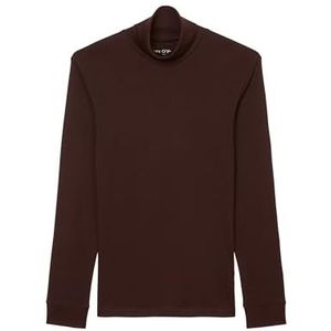 Marc O'Polo - Rolkraag T-shirt - Zwart - Biologisch Katoen