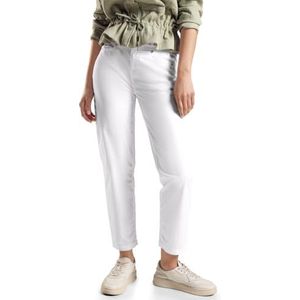 STREET ONE papertouch broek, wit, 38W x 28L