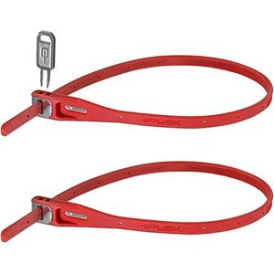 Hiplok Z LOK Twin Pack, Multifunctionele veiligheidsband, Unisex, RED, Sluitomtrek 40 cm