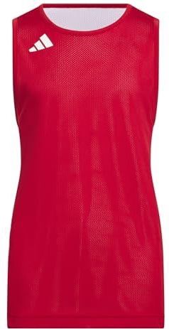 adidas Unisex niños Y EVERYDAY PRO BBALL JERSEY, team power red/white, 9-10 Years