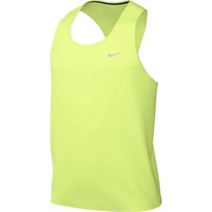 Nike Fast Dri-Fit Running Singlet Voor Heren, Lt Lemon Twist/Reflective Silv, FN4229-736, S