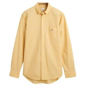 REG POPLIN Shirt, Dusty Yellow, XL