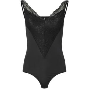 pieces - PCOLIVIA SL - Bodystocking - Zwart - Kant