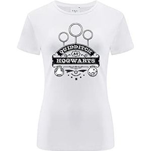 ERT GROUP Origineel en officieel gelicenseerd door Harry Potter wit t-shirt voor dames, patroon Harry Potter 035, enkelzijdig bedrukt, maat L