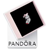PANDORA - Moments Collection - Charm - Festive Mouse & Stocking - Sterling Zilver