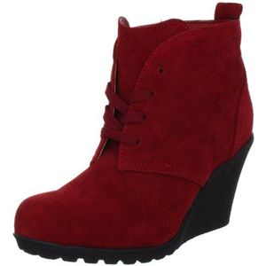 Andrea Conti 0614109 Dames klassieke halfhoge laarzen & enkellaarsjes, Rood Rood 021, 36 EU