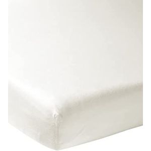 Meyco Home Uni hoeslaken eenpersoonsbed - warm white - 90x210/220cm
