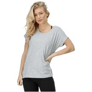 ONLY dames onlmoster S/S O-neck top Noos Jrs T-shirt, grijs (light grey melange), 44 NL (Fabrikant maat: XXL)