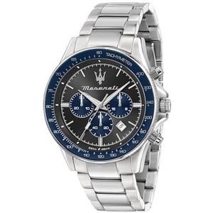 Maserati Herenhorloge Sfida Limited Edition, chronograaf, kwarts, R8873640018, Zilver, 44mm, armband