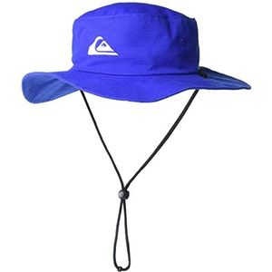 Quiksilver Heren Bushmaster Zonbescherming Floppy Vizier Bucket Hat, Blauw, L/XL