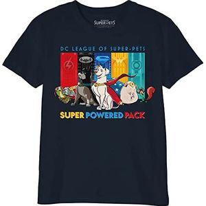 dc comics BOSUPETTS007 T-shirt, marineblauw, 6 jaar, Marine., 6 Jaren