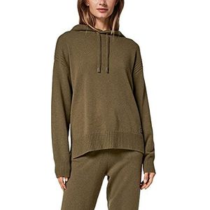 Comma CI Dames pullover lange mouwen capuchontrui, 7971 kaki, 36