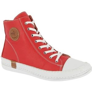 Andrea Conti High Top Sneakers voor dames, rood, 43 EU