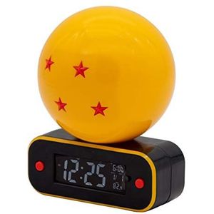 Teknofun - Crystal Ball Light Alarm Clock - Draadloze Luidsprekerwekker - Geel - Multifunctioneel