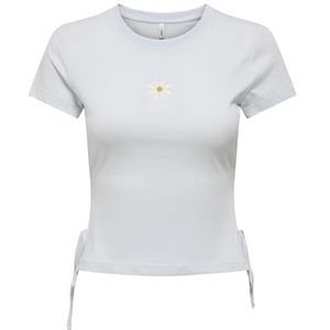 ONLY Dames Onlcarla Life S/S Detail Top Box JRS, Ballad Blue., S