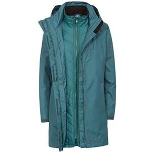Trespass Alissa II Waterdichte 3-in-1 regenjas, functionele jas, weerjas met capuchon, uitneembare binnenjas van fleece voor dames,