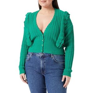 SIDONA Damescardigan 11026968-SI01, bosgroen, XL, bosgroen, XL