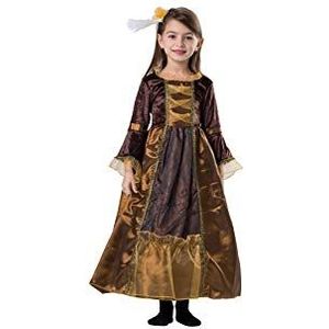 Dress Up America Duchess Costume for Girls - Middeleeuwse Renaissance Toga - Duchess Dress Up Inclusief Toga en Hair Pin - Bruin