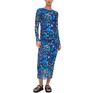s.Oliver Maxi-jurk voor dames, blauw, 44