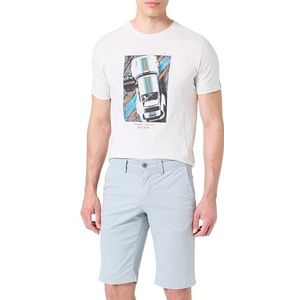 Teddy Smith Chino shorts voor heren, Bleached Blue, 29W