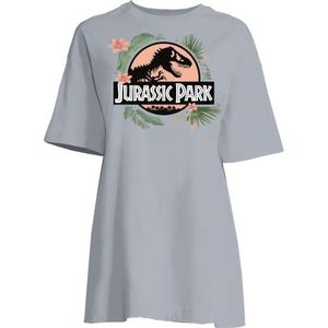 Jurassic Park Nachthemd voor dames, Crème Blauw, M