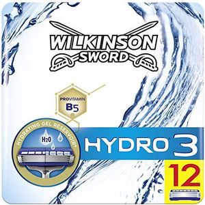 Wilkinson Sword Hydro 3 scheermesjes 12 messen. 12 Stuk