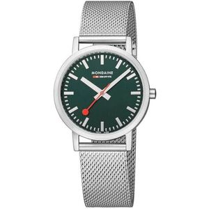 Mondaine Heren analoog kwarts horloge met roestvrij stalen armband A6603031460SBJ, zilver