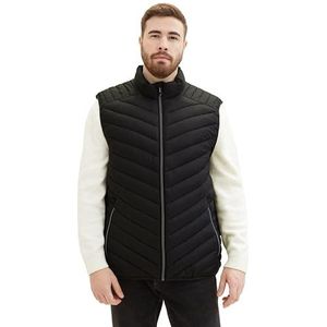 TOM TAILOR Heren 1041094 Plussize vest, 29999, zwart, XXL, 29999 - Black, XXL