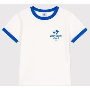 Petit Bateau T-shirt met korte mouwen voor jongens, Wit, 5 Jaren