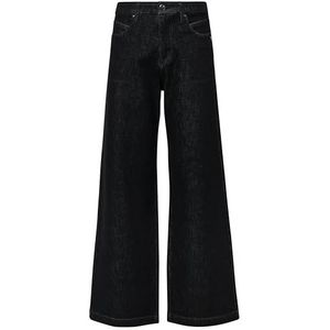 Wide leg jeans van katoenmix, model SURI'